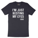 I'm Just Resting My Eyes Short Sleeve Tee - Deep Navy
