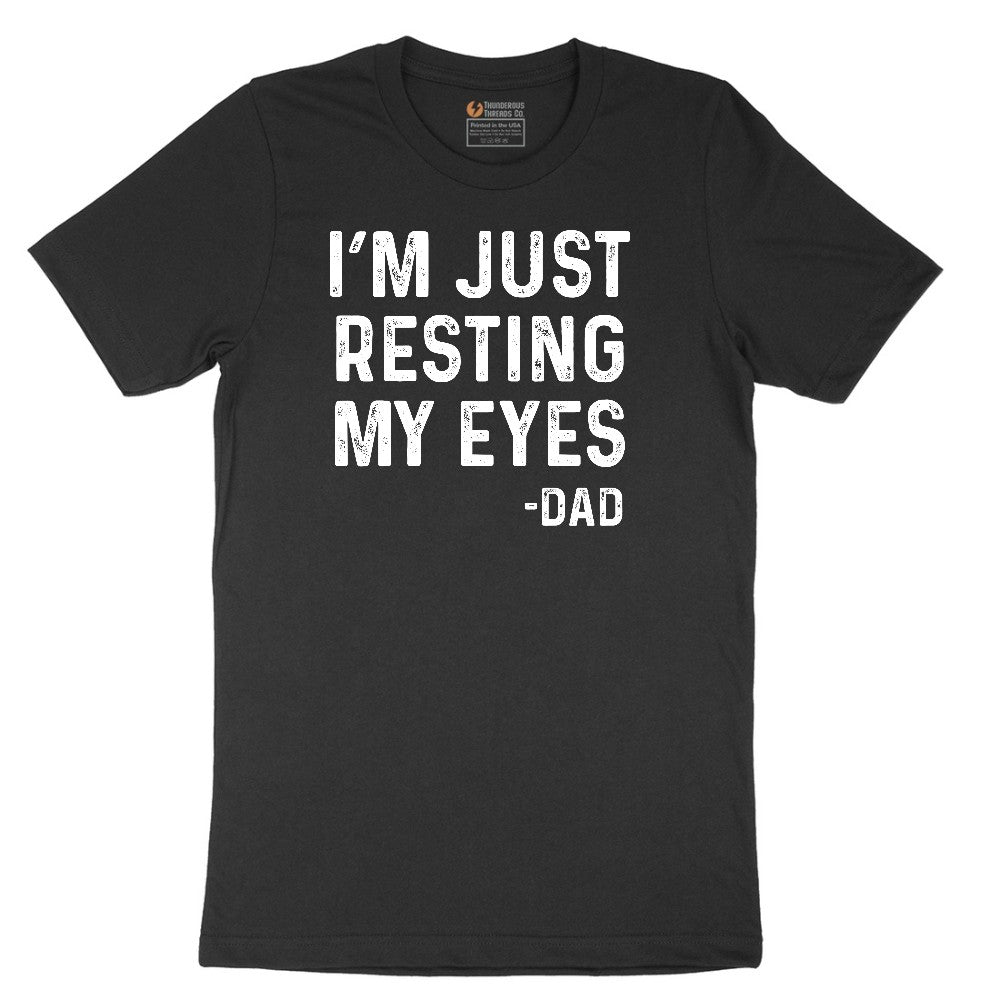 I'm Just Resting My Eyes Short Sleeve Tee - Jet Black