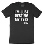I'm Just Resting My Eyes Short Sleeve Tee - Jet Black