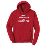 I'm Not a Grand Paw I'm a Grump Paw Hoodie - Red