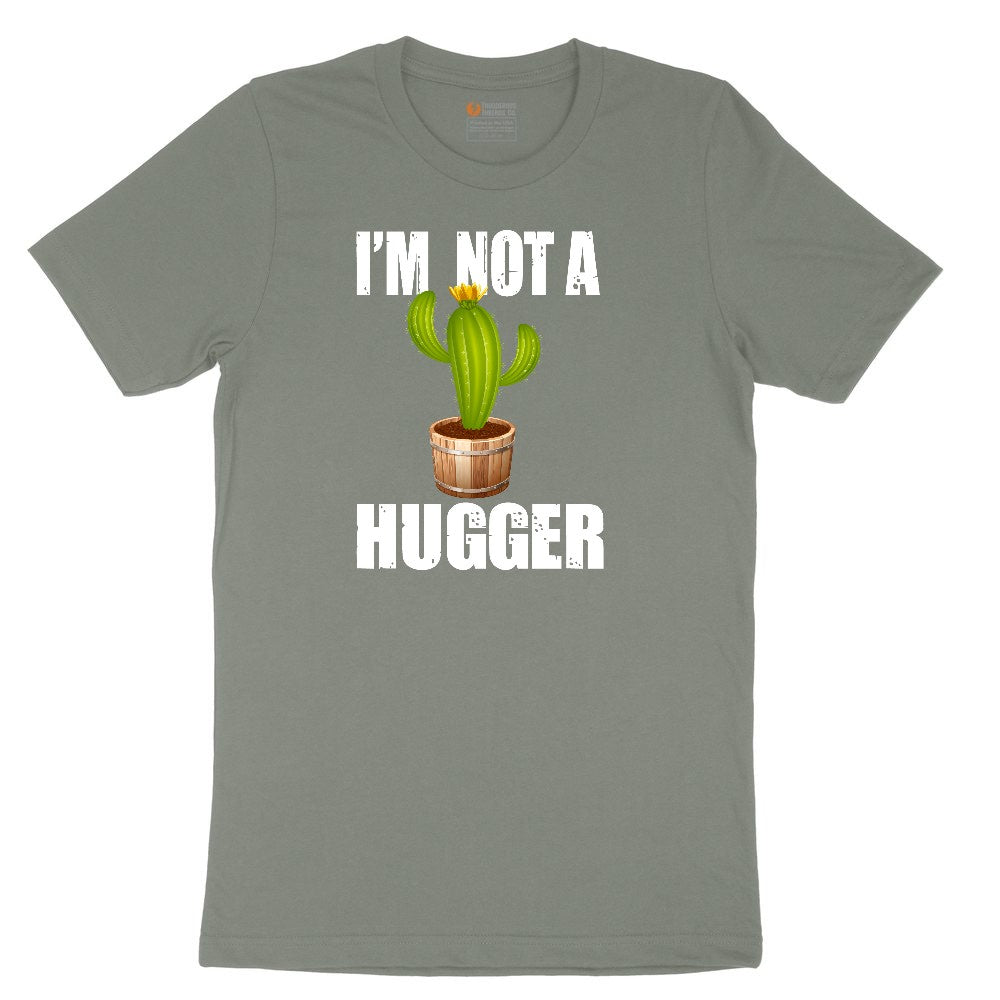 I'm Not a Hugger Ladies Short Sleeve Tee - Bamboo Blackout