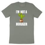 I'm Not a Hugger Ladies Short Sleeve Tee - Bamboo Blackout