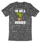 I'm Not a Hugger Ladies Short Sleeve Tee - Black Leopard