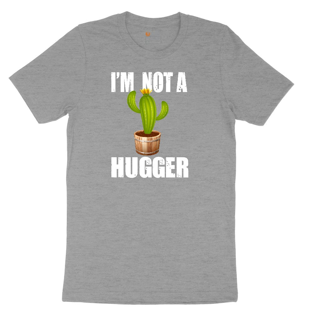 I'm Not a Hugger Ladies Short Sleeve Tee - Granite Heather