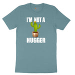I'm Not a Hugger Ladies Short Sleeve Tee - Surf Blackout