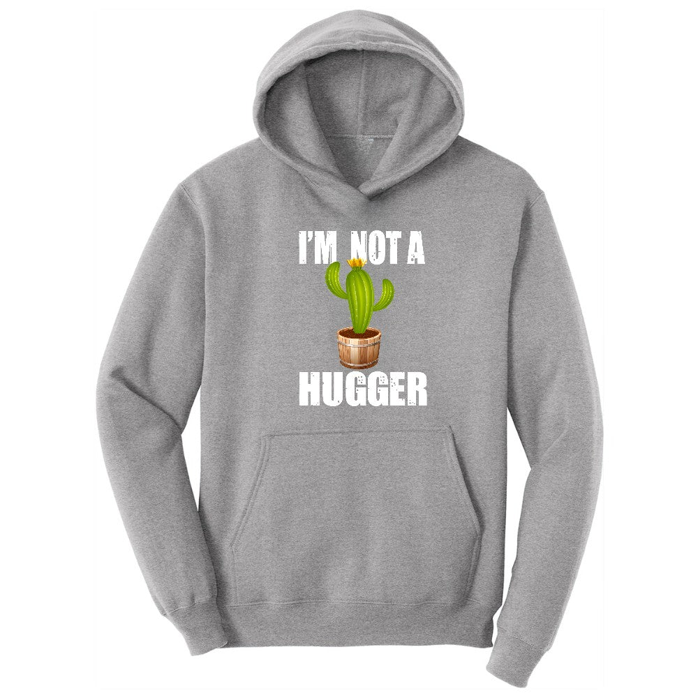 I'm Not a Hugger - Mens & Ladies T-Shirt Hoodie - Athletic Heather