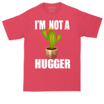 I'm Not a Hugger tall t-shirt for men in Heather Red