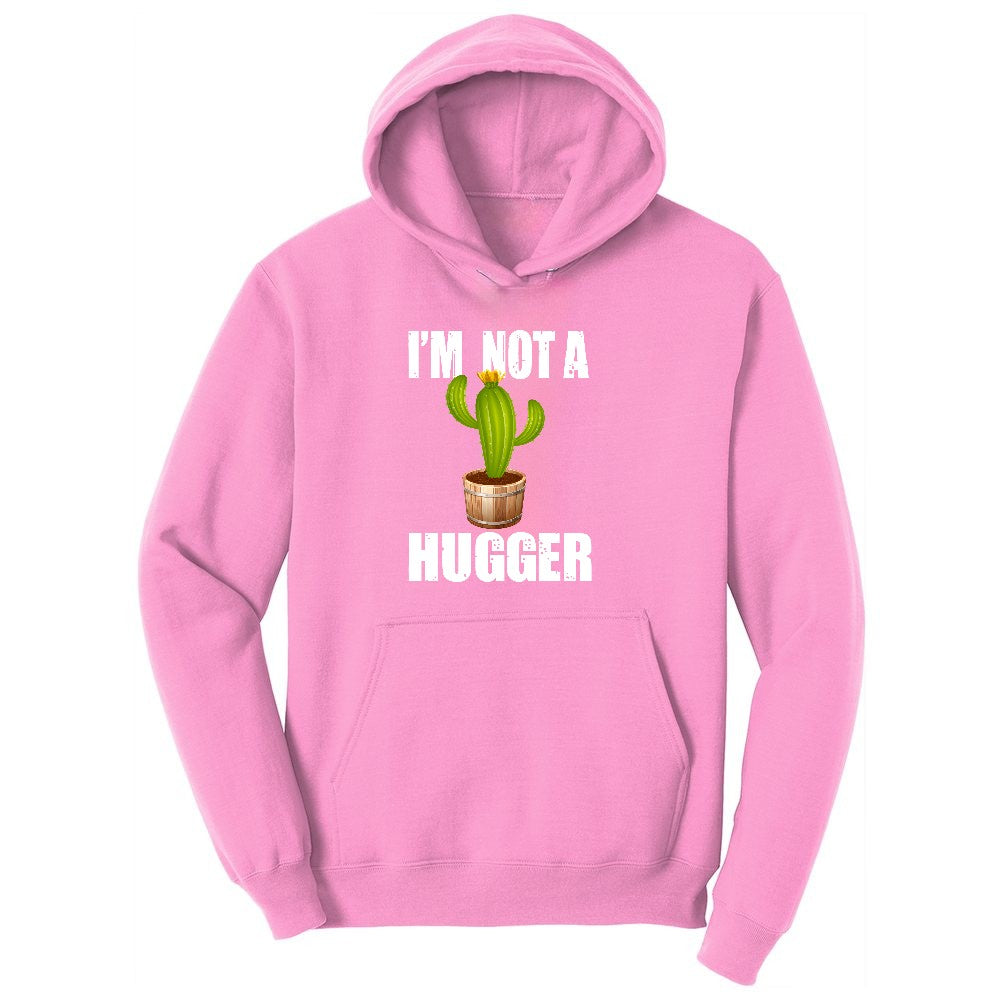 I'm Not a Hugger Youth Hoodie - Candy Pink