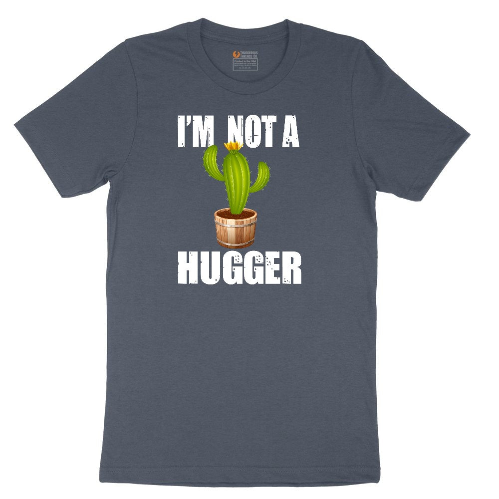 I'm Not a Hugger Youth Short Sleeve Tee - Heather Navy