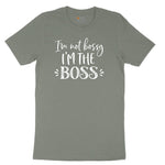 I'm Not Bossy I'm the Boss Ladies Short Sleeve Tee - Bamboo Blackout