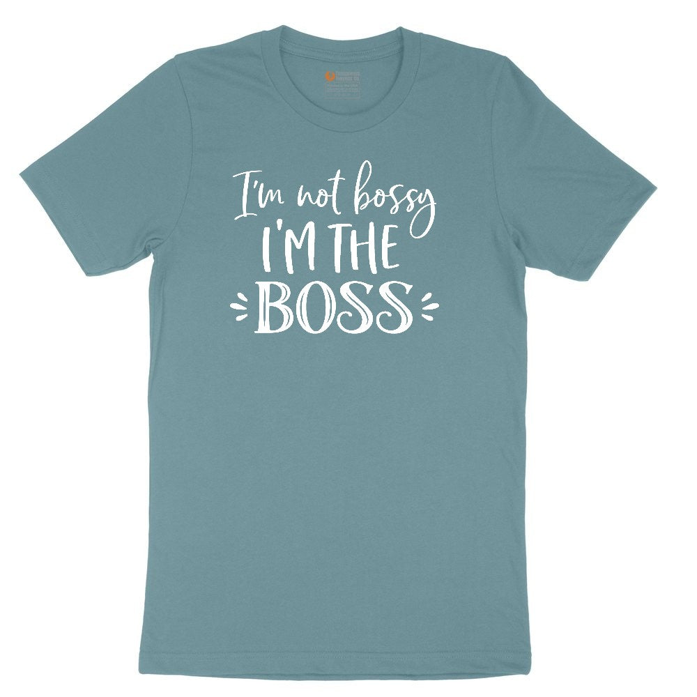 I'm Not Bossy I'm the Boss Ladies Short Sleeve Tee - Surf Blackout