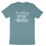 I'm Not Bossy I'm the Boss Ladies Short Sleeve Tee - Surf Blackout