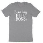 I'm Not Bossy I'm the Boss Toddler Short Sleeve Tee - Athletic Heather