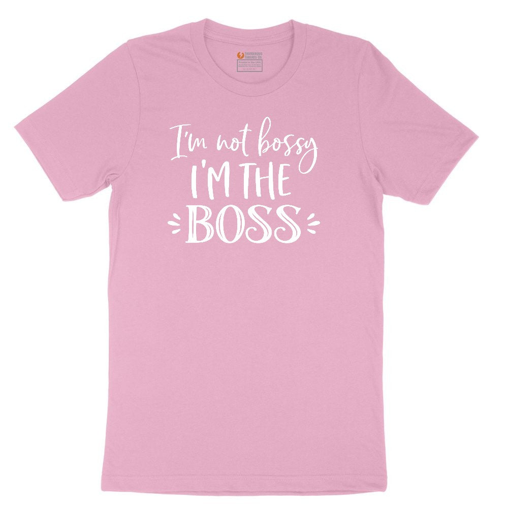I'm Not Bossy I'm the Boss Toddler Short Sleeve Tee - Candy Pink