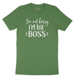 I'm Not Bossy I'm the Boss Youth Short Sleeve Tee - Athletic Kelly