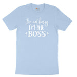 I'm Not Bossy I'm the Boss Youth Short Sleeve Tee - Light Blue