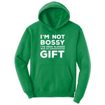 I'm Not Bossy I've Been Blessed with an Administrative Gift Ladies Hoodie - Kelly Green