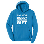 I'm Not Bossy I've Been Blessed with an Administrative Gift Ladies Hoodie - Sapphire