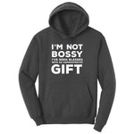 I'm Not Bossy I've Been Blessed with an Administrative Gift Youth Hoodie - Dark Heather Grey