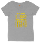 I'm Not Getting Old Becoming a Legend Ladies Curvy Tee - Granite Heather
