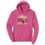 I'm Not Old I'm a Classic Car Design Ladies Hoodie - Sangria