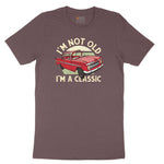 I'm Not Old I'm a Classic Car Design Ladies Short Sleeve Tee - Sangria Blackout