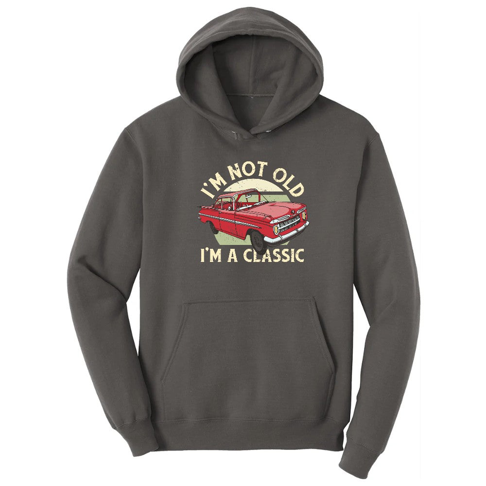 I'm Not Old I'm a Classic Car Design Hoodie - Charcoal