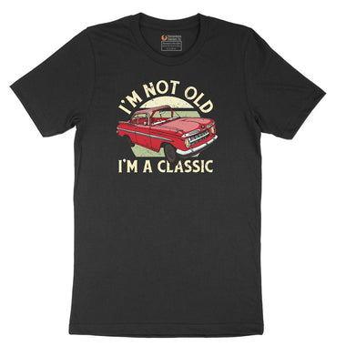I'm Not Old I'm a Classic Car Design Short Sleeve Tee - Jet Black