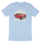 I'm Not Old I'm a Classic Car Design Toddler Short Sleeve Tee - Light Blue