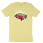 I'm Not Old I'm a Classic Car Design Toddler Short Sleeve Tee - Yellow