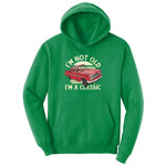 I'm Not Old I'm a Classic Car Design Youth Hoodie - Kelly Green