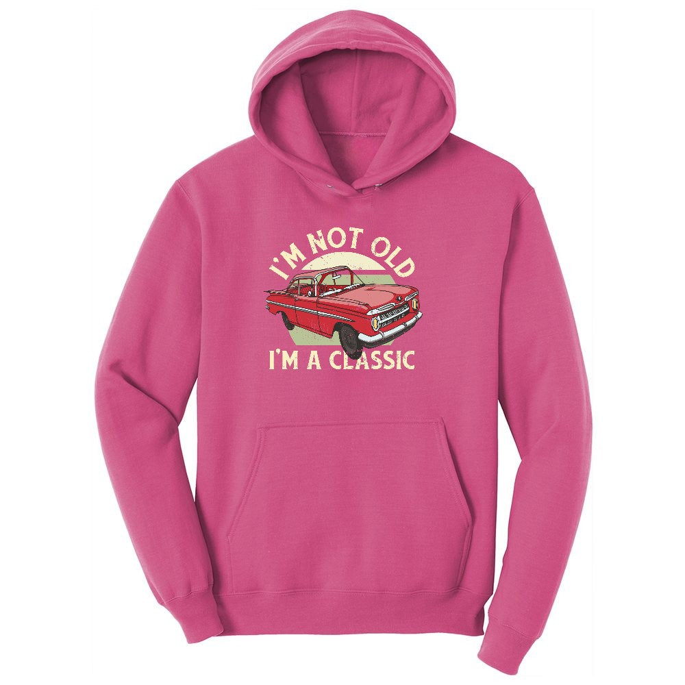 I'm Not Old I'm a Classic Car Design Youth Hoodie - Sangria