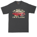 I'm Not Old I'm a Classic Car tall t-shirt for men in Dark Heather Grey