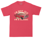 I'm Not Old I'm a Classic Car tall t-shirt for men in Heather Red