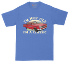 I'm Not Old I'm a Classic Car tall t-shirt for men in Heather Royal