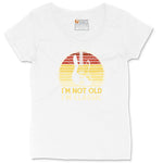 I'm Not Old I'm Classic Guitar Version Ladies Curvy Tee - White