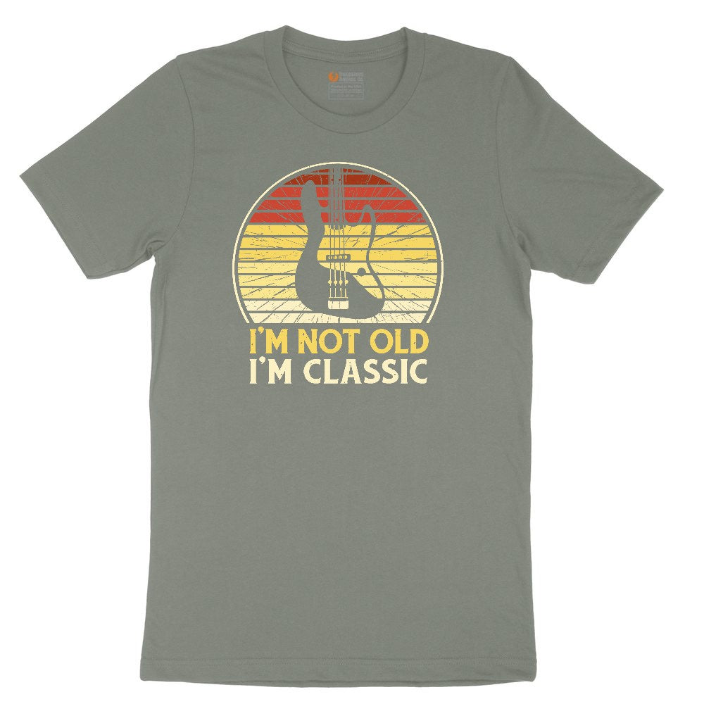 I'm Not Old I'm Classic Guitar Version Ladies Short Sleeve Tee - Bamboo Blackout