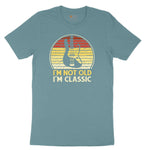 I'm Not Old I'm Classic Guitar Version Ladies Short Sleeve Tee - Surf Blackout