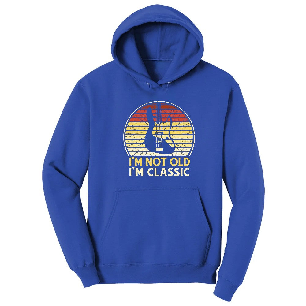 I'm Not Old I'm Classic Guitar Version Hoodie - True Royal