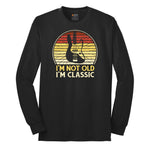 I'm Not Old I'm Classic Guitar Version Long Sleeve Tee - Jet Black