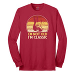 I'm Not Old I'm Classic Guitar Version Long Sleeve Tee - Red
