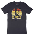 I'm Not Old I'm Classic Guitar Version Short Sleeve Tee - Deep Navy