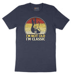I'm Not Old I'm Classic Guitar Version Short Sleeve Tee - Heather Navy