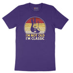 I'm Not Old I'm Classic Guitar Version Short Sleeve Tee - Team Purple