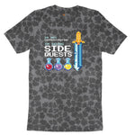 I'm Not Procrastinationg I'm Doing Side Quests - Mens & Ladies T-Shirt Ladies Short Sleeve Tee - Black Leopard