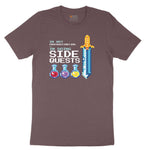 I'm Not Procrastinationg I'm Doing Side Quests - Mens & Ladies T-Shirt Ladies Short Sleeve Tee - Sangria Blackout