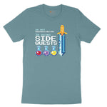I'm Not Procrastinationg I'm Doing Side Quests - Mens & Ladies T-Shirt Ladies Short Sleeve Tee - Surf Blackout