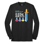 I'm Not Procrastinationg I'm Doing Side Quests - Mens & Ladies T-Shirt Long Sleeve Tee - Jet Black