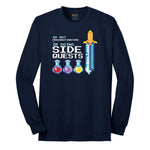 I'm Not Procrastinationg I'm Doing Side Quests - Mens & Ladies T-Shirt Long Sleeve Tee - Navy