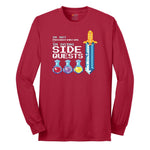 I'm Not Procrastinationg I'm Doing Side Quests - Mens & Ladies T-Shirt Long Sleeve Tee - Red